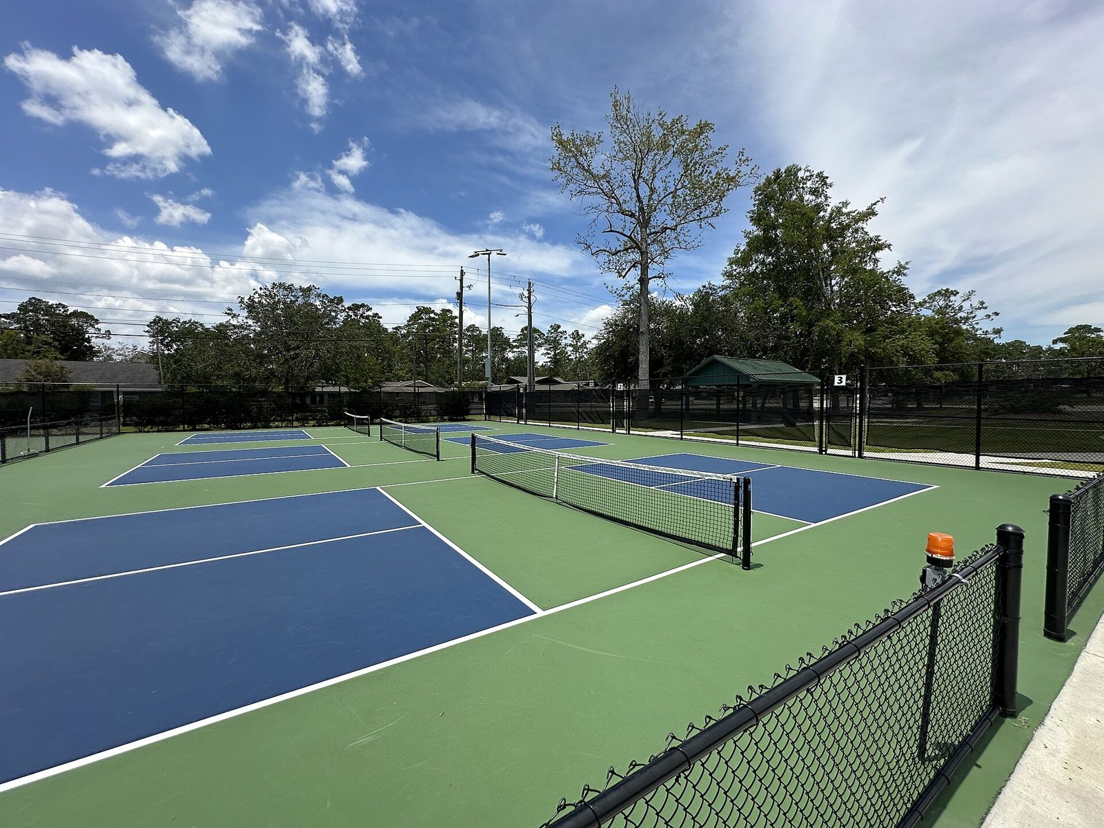 Outdoor pickleball courts